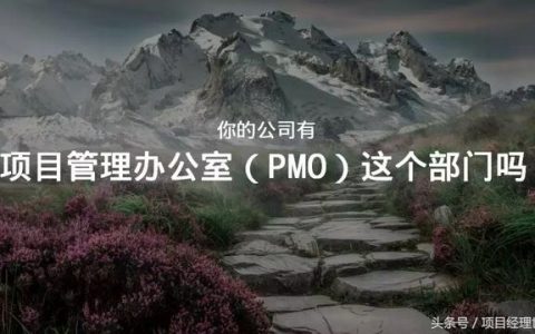 項目管理辦公室（PMO）你都不知道，那說明你還不是一個項目經理（關于項目管理辦公室）