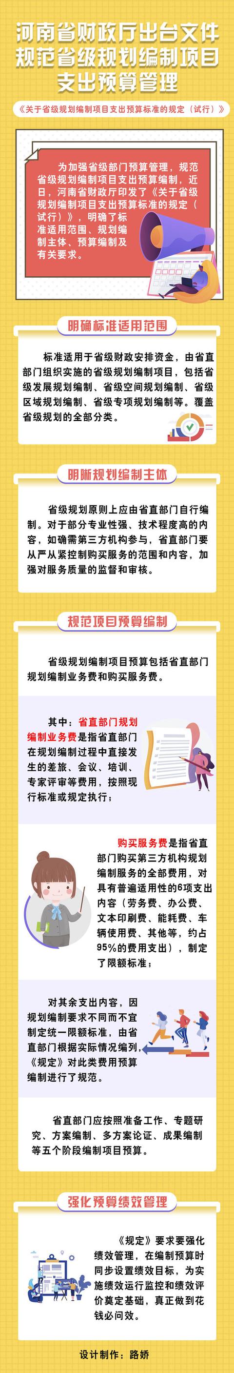 河南發(fā)文規(guī)范省級規(guī)劃編制項目支出預(yù)算管理（河南省省級政府投資項目概算管理暫行辦法）