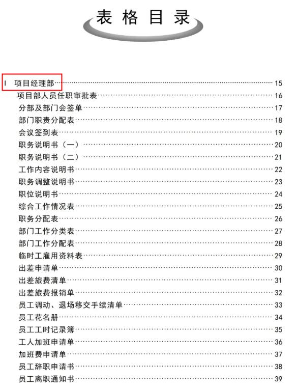 工程項目管理人員必備：全套項目管理表格，非常全面，直接拿去用