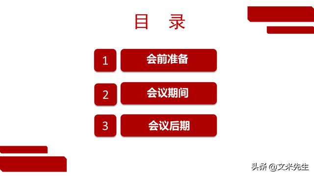 會務(wù)人員安排，會議舉辦流程PPT模板，確定會議主題、流程、時間（會議流程時間內(nèi)容安排表格模板）