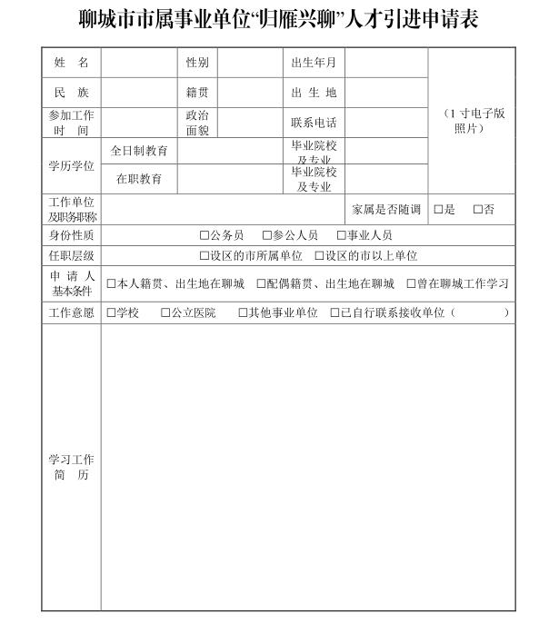 山東省聊城市市屬事業(yè)單位“歸雁興聊”人才引進公告（山東省聊城市市屬事業(yè)單位“歸雁興聊”人才引進公告）