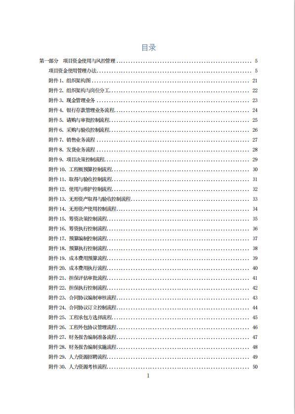 項(xiàng)目資金使用管理方案（融資風(fēng)控管理，全案238頁(yè)）（項(xiàng)目資金風(fēng)險(xiǎn)管控方案）